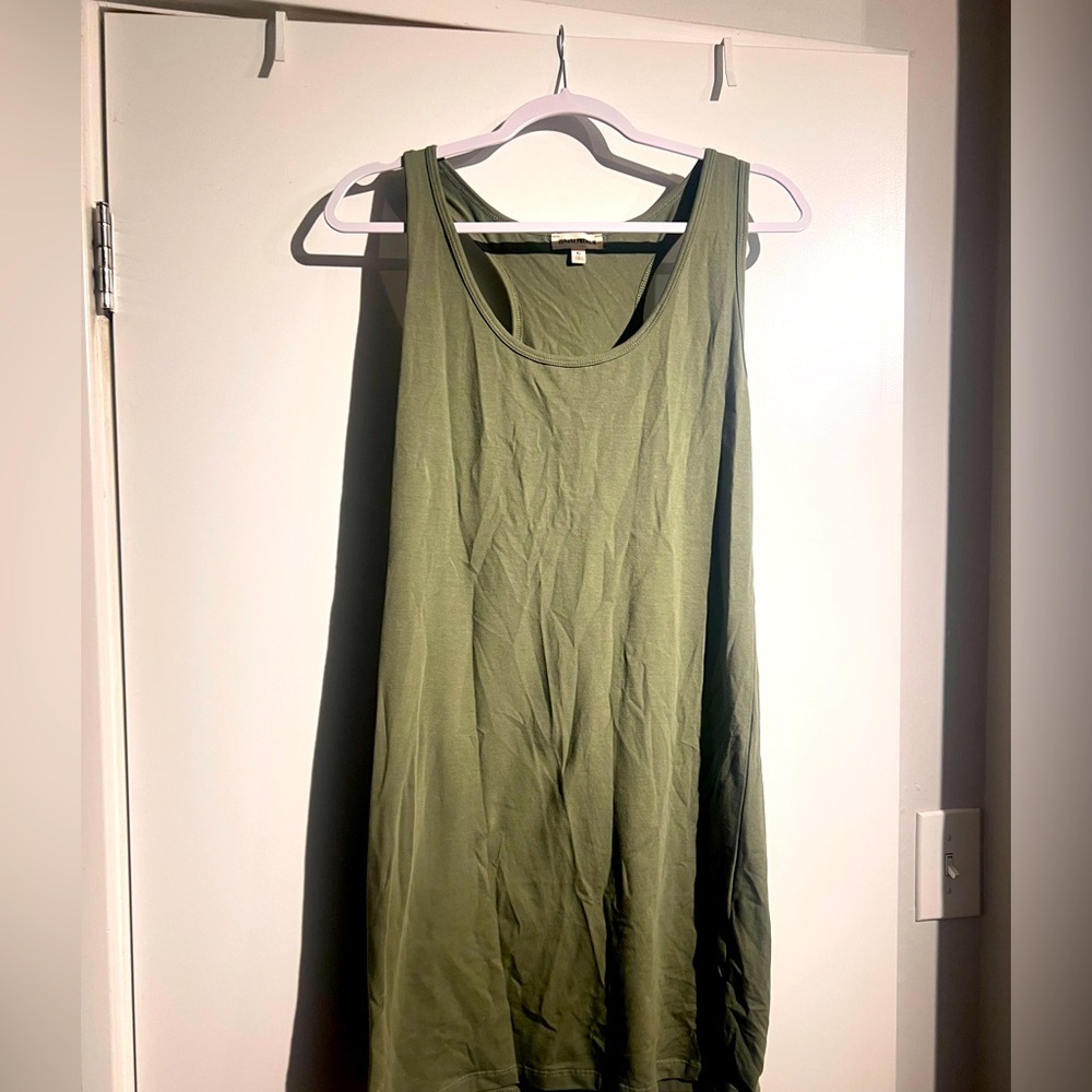 Zenana Premium Sage Green racer back dress
